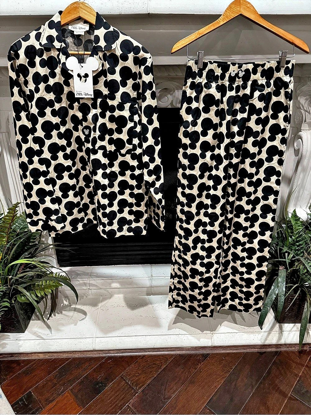 🆕 Harry Lambert for Zara x Disney Mickey Mouse Mickey Print Set in Black